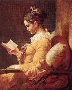 Jean Honore Fragonard A Young Girl Reading painting